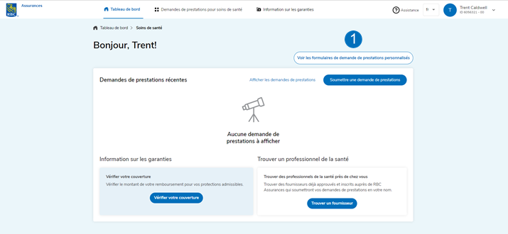 Formulaires de demande de prestations personnalisés