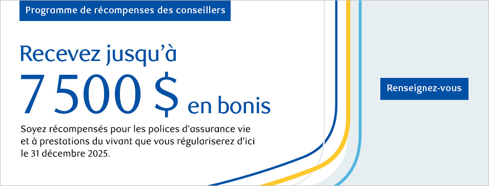 Programme de récompense des conseillers, Courtage, RBC Assurances