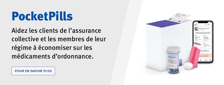 PocketPills. Aidez les clients de l’assurance collective et les membres de leur régime à économiser sur les médicaments d’ordonnance. En savoir plus.