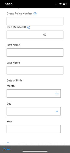 Step 1 of Online Insurance Enrolment: Personal Information screen 2